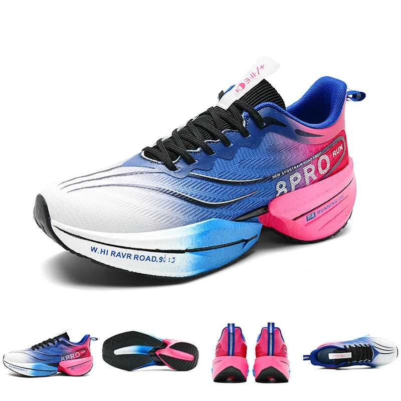 B-READY NEW Sports Running Shoes 2026 Men and Woman Marathon Breathable Comfortable Women Athletic Training Outdoor Sneakers Air Cushion Carbon Plate