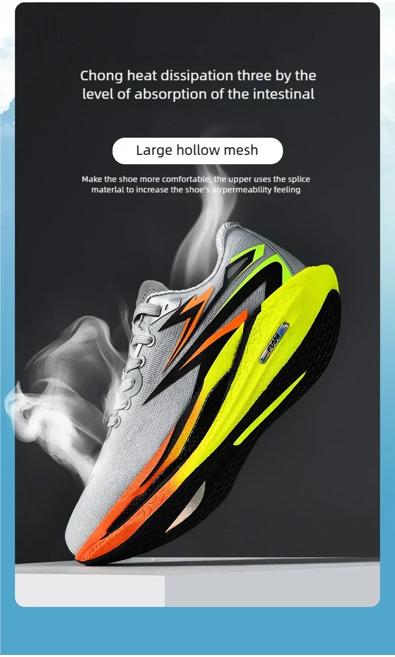 B-READY New Marathon Air Cushion Men Running Shoes Breathable marathon Sports light weight Sneakers Women's Comfortable Athletic Training German Quality