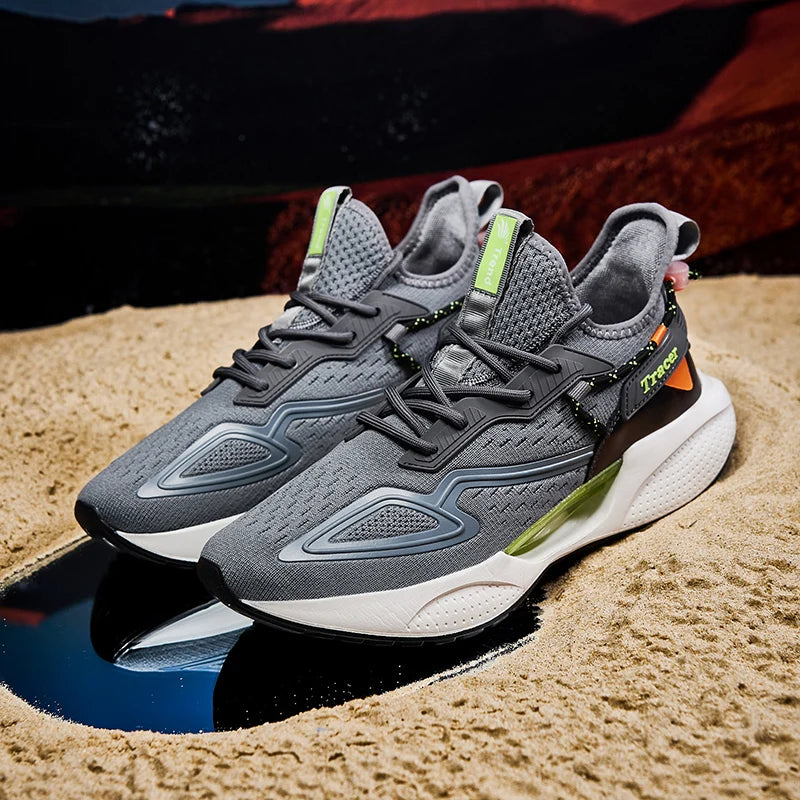 B-READY Marathon Men Running Shoes German High Quality Lightweight Mesh Thick-soled Men's Shoe Sports Shoes Fashionable Lace Up Casual Sneakers 2026