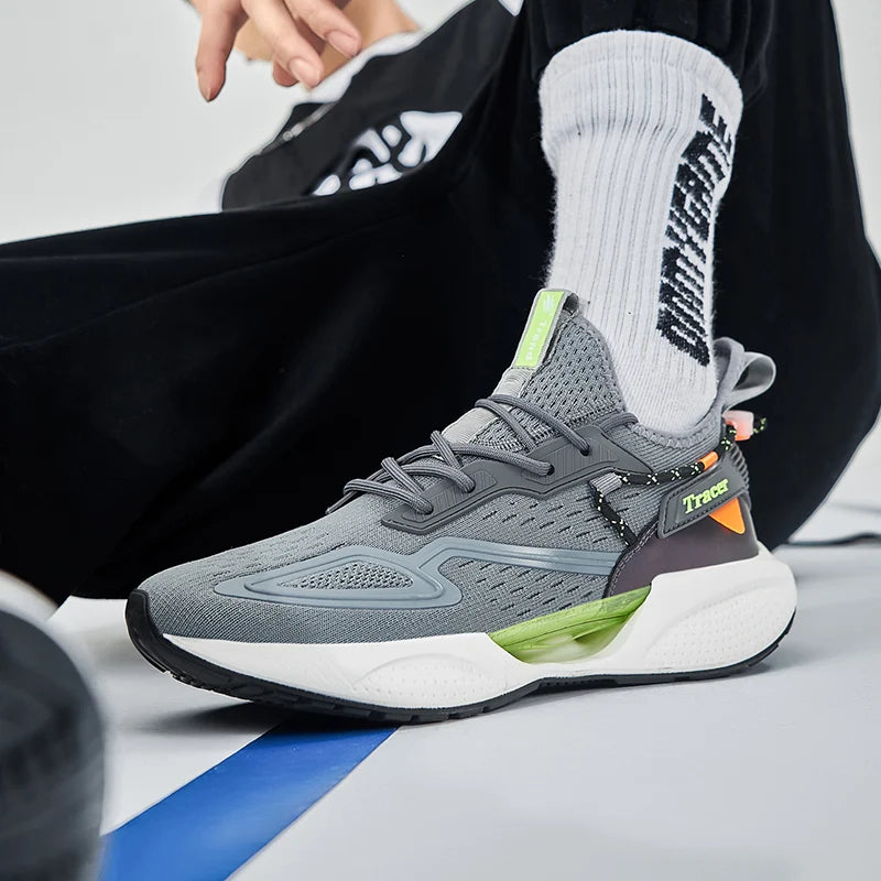 B-READY Marathon Men Running Shoes German High Quality Lightweight Mesh Thick-soled Men's Shoe Sports Shoes Fashionable Lace Up Casual Sneakers 2026