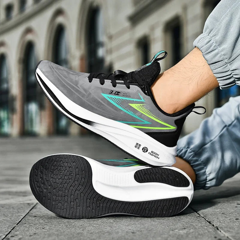 B-READY Marathon Sport Running Shoes Men And Woman Waterproof Sneakers Men Non-slip Jogging Men's Shoes Outdoor Casual Walking Shoes Male Footwear