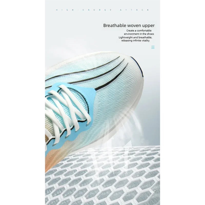 B-READY Running Shoes Carbon Plate for Marathon beginners for long distance Men and Woman Sport Tenis Breathable Women's Comfortable Athletic Nonskid Casual Sneakers Air Cushion