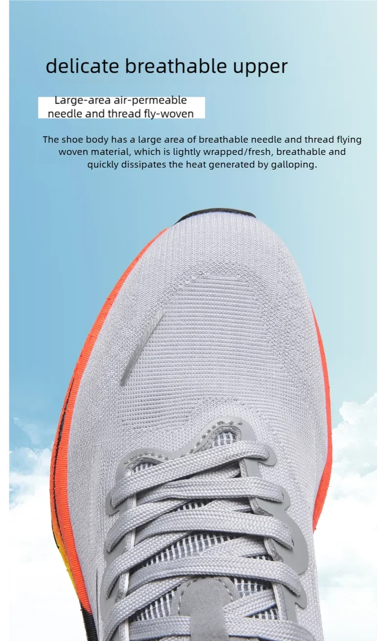 B-READY New Marathon Air Cushion Men Running Shoes Breathable marathon Sports light weight Sneakers Women's Comfortable Athletic Training German Quality