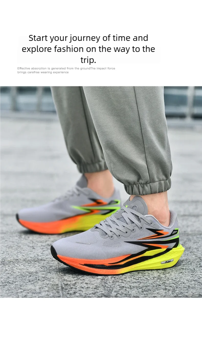 B-READY New Marathon Air Cushion Men Running Shoes Breathable marathon Sports light weight Sneakers Women's Comfortable Athletic Training German Quality