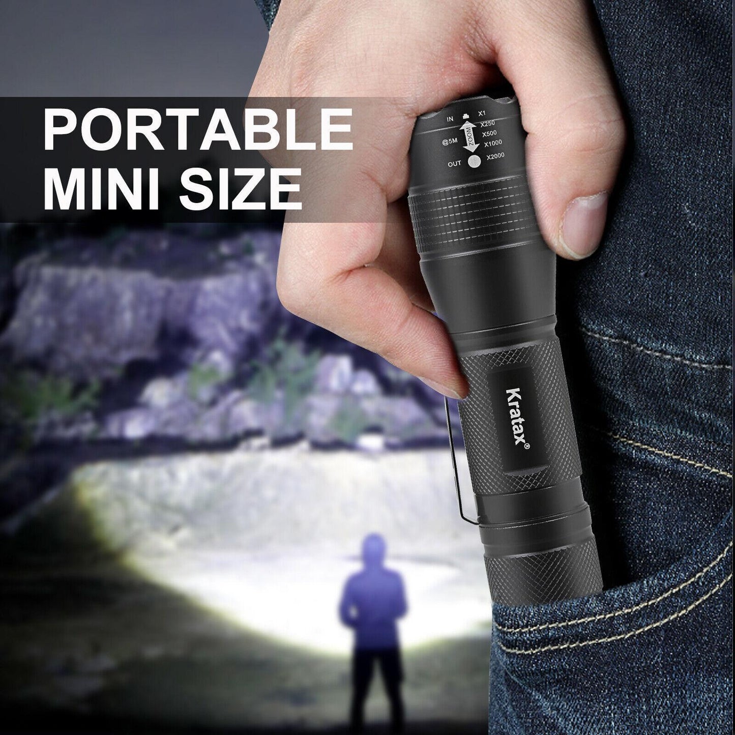 B-READY Small Ultra-Retractable LED Tactical Handheld Flashlight With Knife B-PREPARED 2026