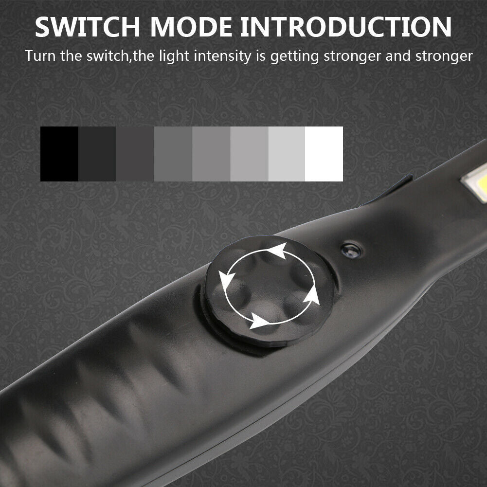 B-READY USB Rechargeable Work Light Magnetic LED Flashlight Flexible Cordless Torch Automotive Inspection Emergency Light 2 PACK B-PREPARED 2026