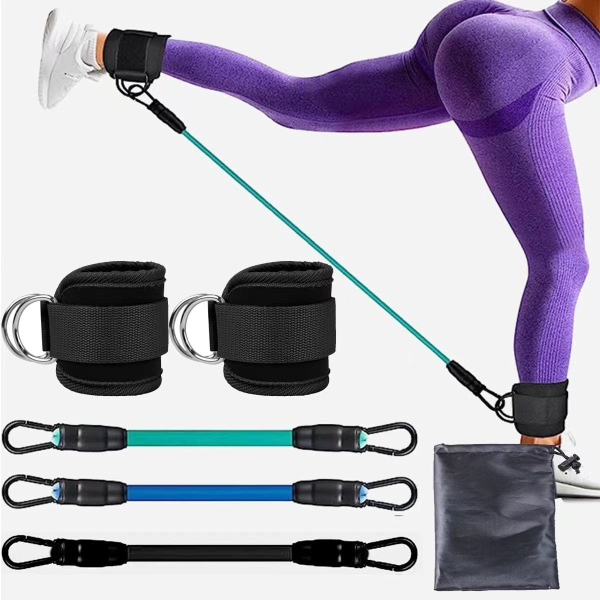 B-READY Ankle Strap Resistance Bands Hip Leg Strength Pull Rope Fitness Elastic Training Home Yoga Pilate Crossfit Workout Gym Equipment