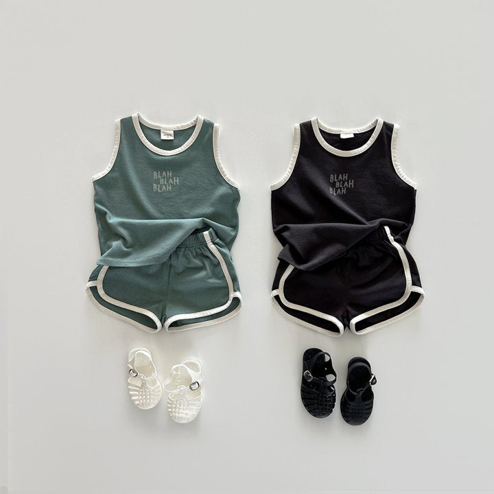 B-READY Cotton Sports Vest Shorts Casual Children Suit