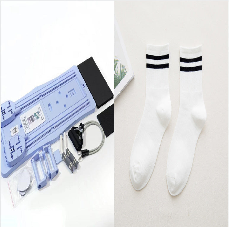 B-READY Home Four-in-one Foldable Automatic Rebound Home Exercise Abdominal Muscle Firm Abs Fitness Board incl. Trainings Course