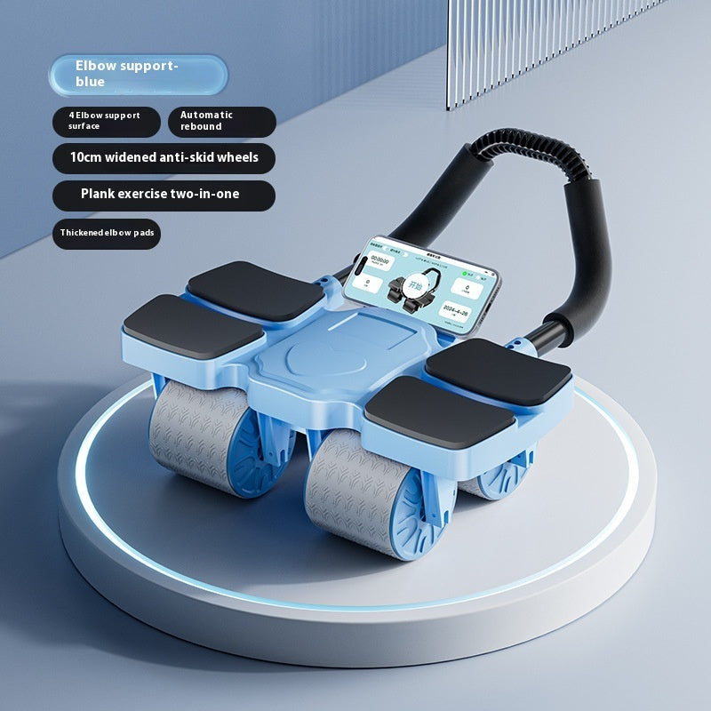 B-READY Gym Abdominal Wheel Automatic Rebound Including APP Sports Fitness Equipment