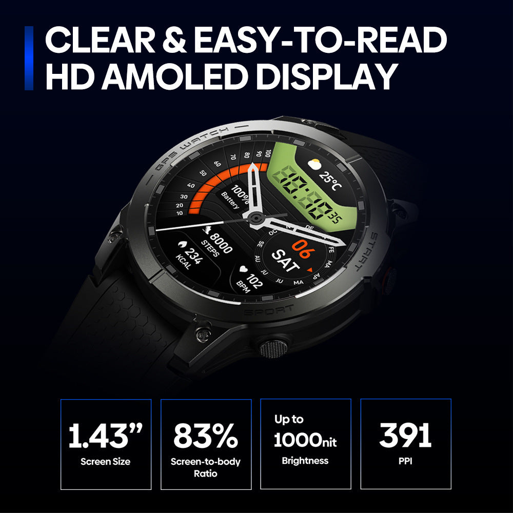 B-READY GPS Positioning Sport Smart Watch Ai