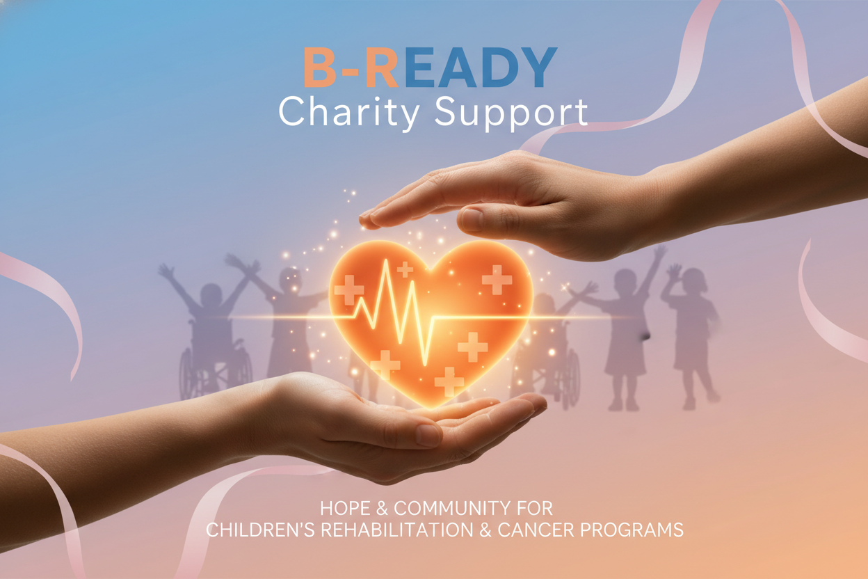 B-READY Charity Support — Spende für Kinderrehabilitation & Krebs-Programme 2026