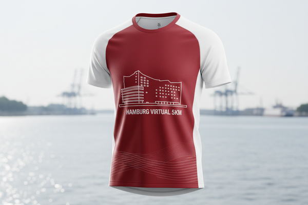B-READY Presentiert 🏃 VIRTUAL RUN HAMBURG 5KM - Moin Moin!

5km für Hamburg! Laufe für die Hansestadt - perfekt für Einsteiger!

✅ Komplett-Paket (€25):
🎽 Hamburg City-Trikot - Elbphilharmonie, Rot/Weiß
🏅 Digitale Medaille - Mit Name &amp; Zeit
📜 Zertifikat - Offiziell
🗺️ 5km Route-Map - Alster-Runde
🏆 Leaderboard - 5km Kategorie