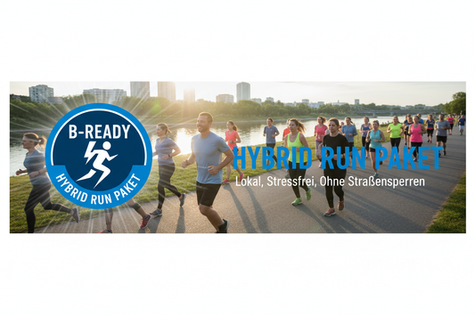 B-READY26.COM Banner and logo 🔵 HYBRID RUN PAKET - Lokal, Stressfrei, Ohne Straßensperren

Lokales Event ohne Behördenstress! Empfohlene Strecken, lokaler Treffpunkt, leichte Betreuung.

✅ Was ist enthalten:
🎽 Individuelles Trikot-Design - Mit eurem Logo
🗺️ Empfohlene lokale Strecken - Parks, Uferwege, Runden
📍 Lokaler Startzeitraum - Gemeinsamer Treffpunkt
🚰 Getränke am Treffpunkt - Wasser &amp; Iso-Getränke
👥 Betreuung Light - 2-3 Betreuer vor Ort
🏅 Medaillen &amp; Zertifikate - Digital &amp; optio