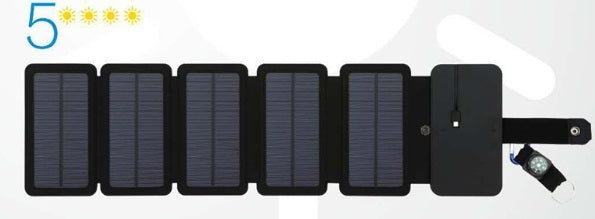 B-READY Outdoor Folding Solar Panel Charger Portable 5V 2.1A USB Output Devices Camp Hiking Backpack Travel Power Supply For Smartphones B-PREPARED 2026