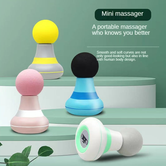 B-READY Neues Mini-Massagegerät zur Muskelentspannung, Faszienpistole, intelligente Körpermuskelmassage, Relaxer, vibrierende tragbare Faszienpistole für Männer und Frauen