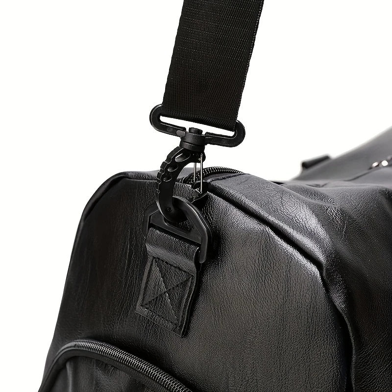 B-READY Sport unisex Couple  Fitness Bag, Travel Bag, Black Stylish Business Travel Bag, Separate Shoe Depot, Zip Off, For Gym, Sport, Travel, Waterproof