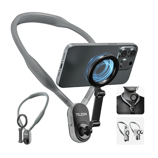 B-READY Silikon-Telefon-Magnethalshalterung mit Schnellverschluss für Telefon Magsafe Magnetische Saugnapf-Handy-Halshalterung