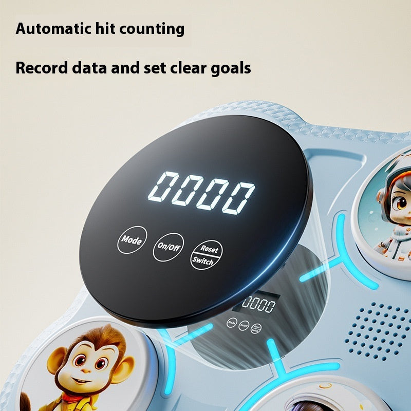 B-READY Kids Fun Smart Music Boxing Machine Elektronisches Wandziel für Zuhause Kinderfitness Sanda Reaktionstrainingsgerät