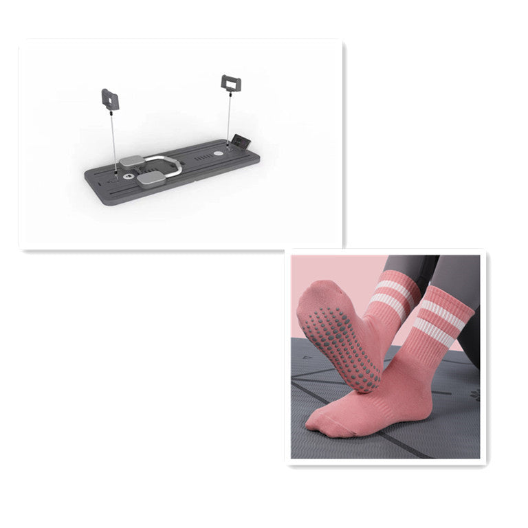 B-READY Home Multifunctional Fitness Board Flat Support Chest And Abdominal Muscle Equipment Household Abdominal Wheel Pilates