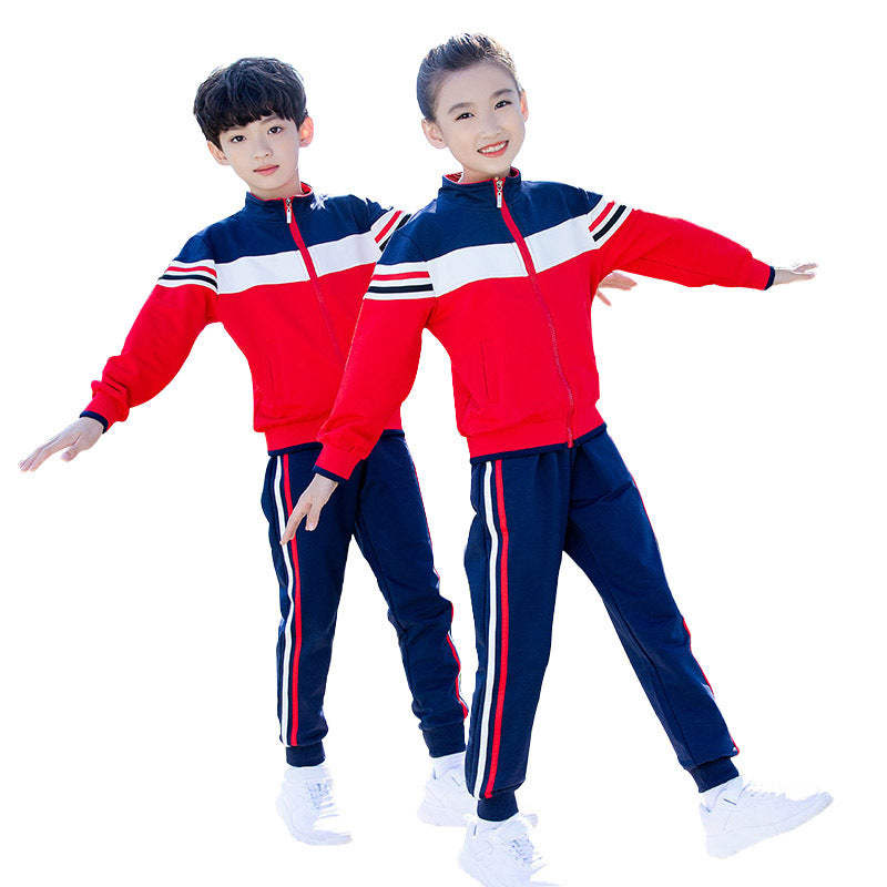 B-READY Style Spring And Autumn Primary School Twins Sportswear Two-piece Set
