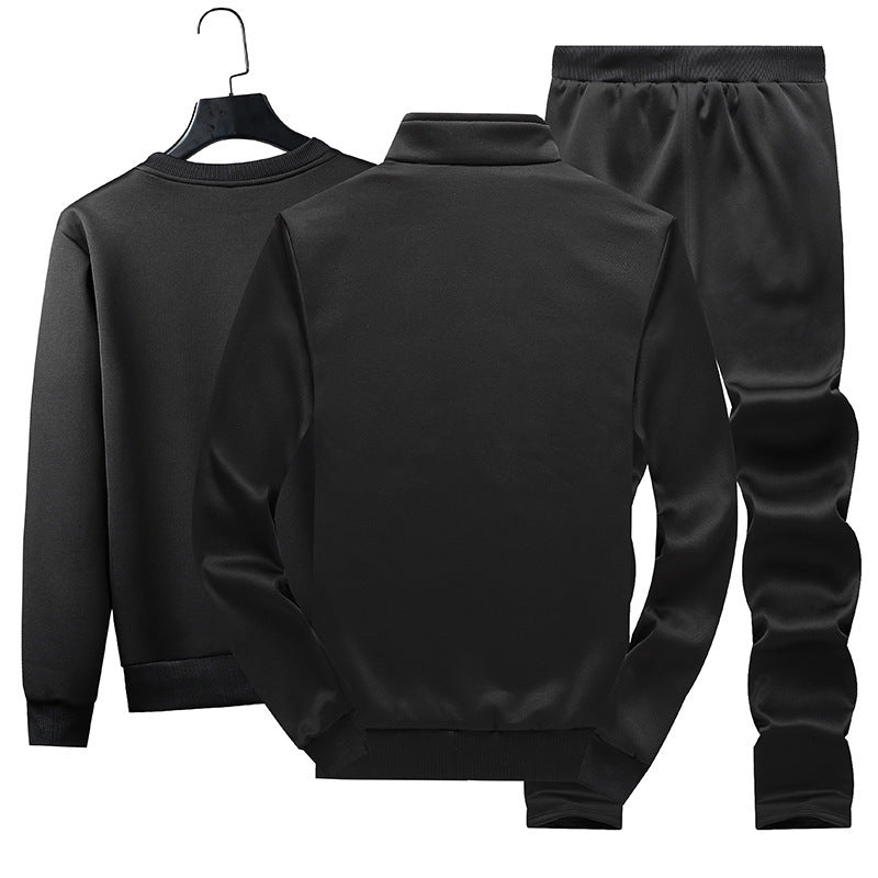 B-READY Originals Unisex passendes Paar-Outfit für Fitnessstudio, Fitness, Laufen, Frühling, lässiger Sportanzug, Herrenpullover, Reißverschlussjacke, 2-teilig