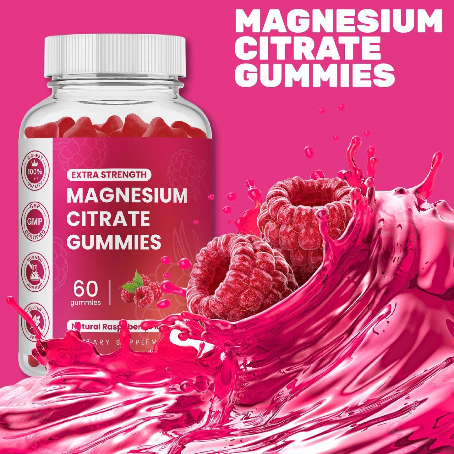 B-READY Magnesium Glycinate Soft Candy 60 Bear-like Dietary Nutrition Candy