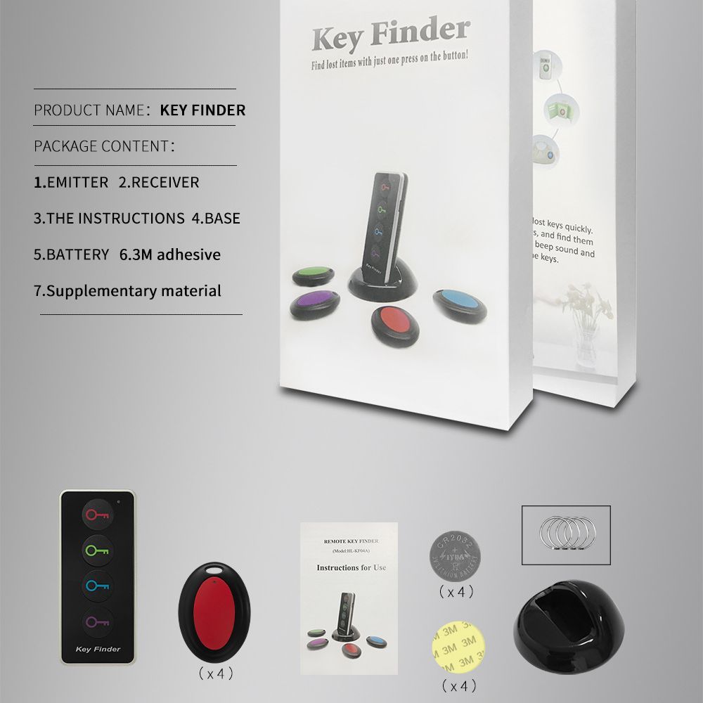 B-READY SOS Emergency Wireless Key Locator One-to-four Locator B-PREPARED 2026