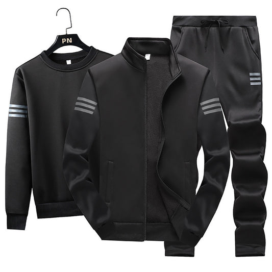B-READY Originals unisex matching Couple Outfit Gym Fitness Running Spring Casual Sportswear Suit Men's Sweater Zipper Jacket Set 2pcs