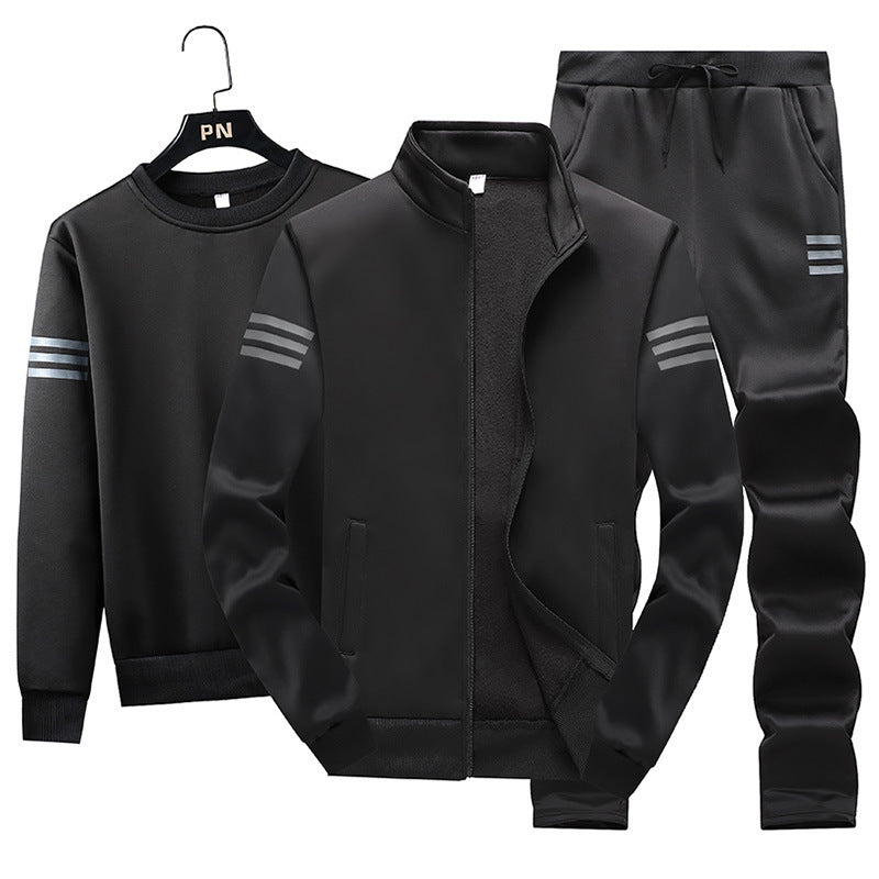 B-READY Originals Unisex passendes Paar-Outfit für Fitnessstudio, Fitness, Laufen, Frühling, lässiger Sportanzug, Herrenpullover, Reißverschlussjacke, 2-teilig