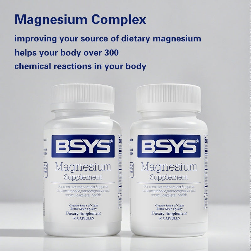 B-READY BSYS Magnesium Supplements Sleep & Anxiety Relief Aid  Muscle Relaxation Support  Heart Health & Blood Sugar Balance Formula  Cognitive Function Enhancement  Nighttime Wellness Supplement