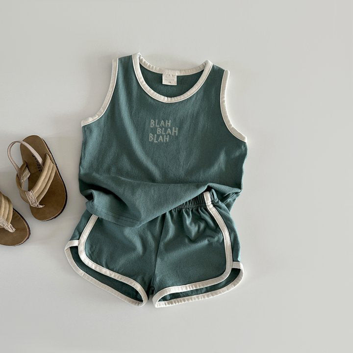 B-READY Cotton Sports Vest Shorts Casual Children Suit