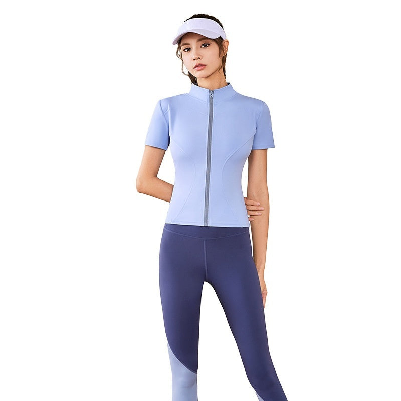 B-READY High Elastic Short Yoga Clothes Short Sleeve Sports Jacket