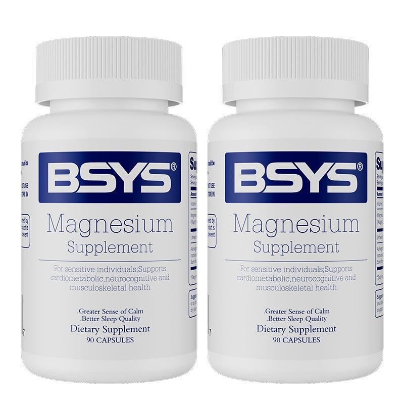 B-READY BSYS Magnesium Supplements Sleep & Anxiety Relief Aid  Muscle Relaxation Support  Heart Health & Blood Sugar Balance Formula  Cognitive Function Enhancement  Nighttime Wellness Supplement