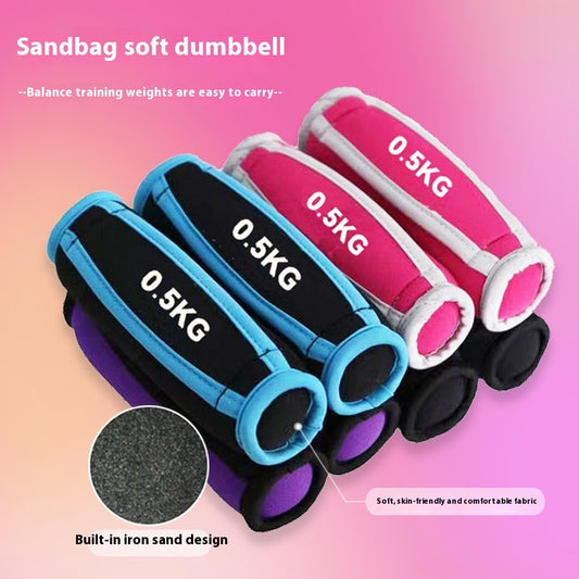 B-READY Colorful Hand Grip Running Hand Grip Fitness Sandbag Soft Dumbbell