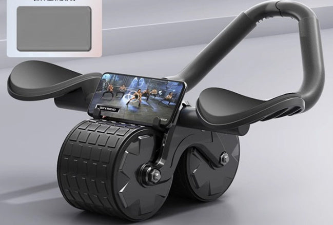 B-READY Home Gym Elbow Support Abdominal Wheel Fitness Belly Rolling Machine Belly-flattening Tool incl. Fat Loss Course