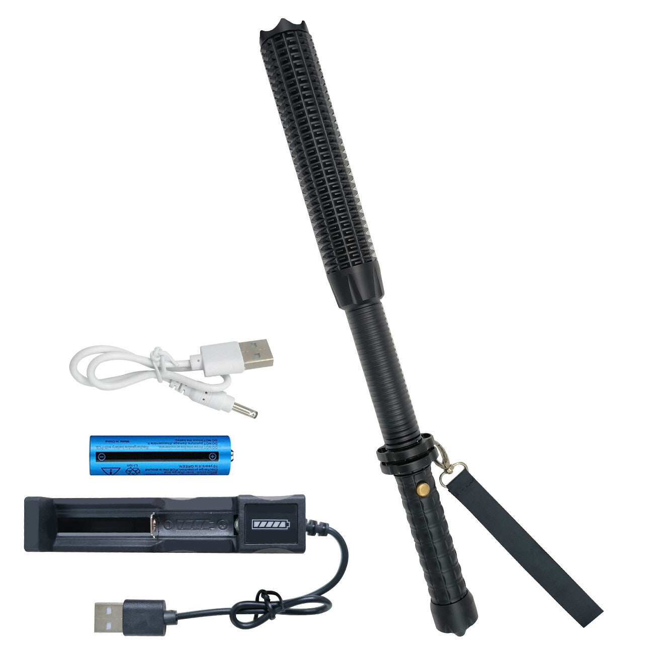 B-READY Self defense Baseball LED Flashlight Zoom Rechargeable Torch Spotlight Emergency Security Work Light 3 Lighting Modes B-PREPARED 2026