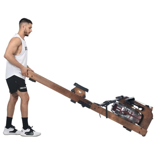 B-READY Handmade Holzernes Indoor-Heimfitness Rudergerat made in Germany