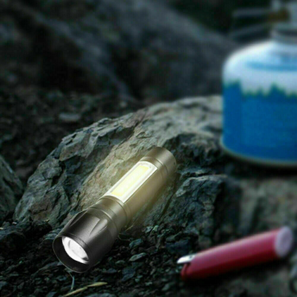 B-READY Mini Flashlight LED COB Torch Rechargeable High Lumens Zoomable Adjustable Focus Camping Light 3 Modes For Outdoor Waterproof B-PREPARED 2026
