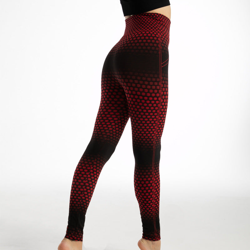 B-READY Woman Gym High Waist Leopard Print Leggings