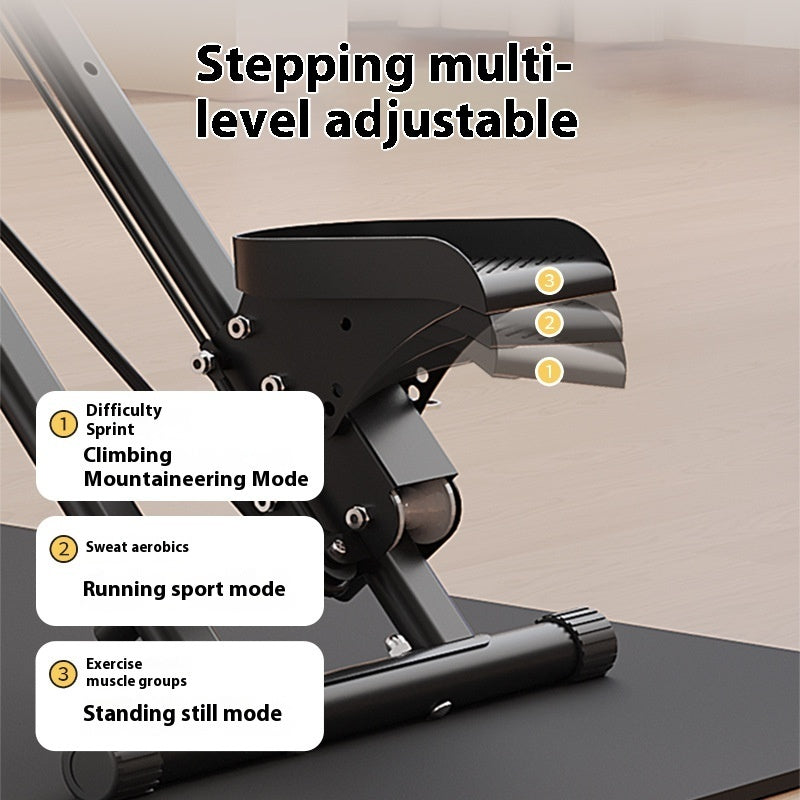 B-READY Multifunctional Climbing Machine Home Folding Mini Stepper Sports Fitness Stairs Glutes Ass Trainer incl. 3 Month Course