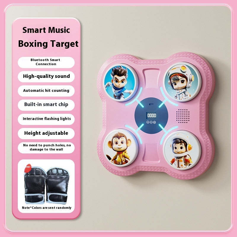 B-READY Kids Fun Smart Music Boxing Machine Elektronisches Wandziel für Zuhause Kinderfitness Sanda Reaktionstrainingsgerät