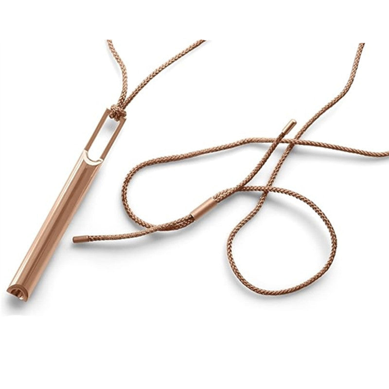 B-READY European And American Anxiety Relief Samma-sati Breathing Decompression Silent Whistle Stainless Steel Necklace B-PREPARED 2026