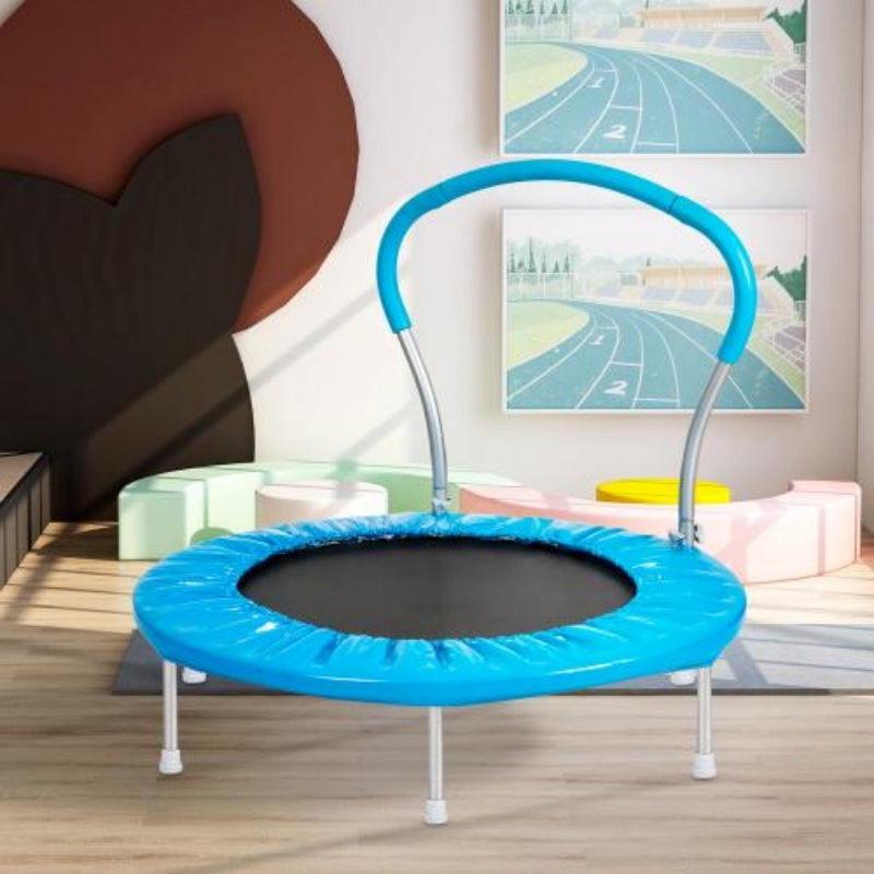 B-READY Metal Construction Trampoline With Handles. Suitable For Outdoor Children And Family Activities. Durable Design.