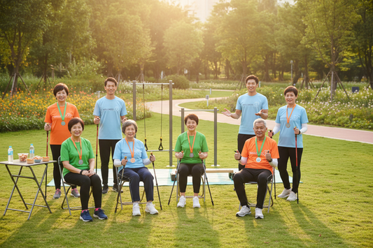 Das sanfte Bewegungsprogramm für Senioren! Speziell entwickelt für Altersheime, Pflegeeinrichtungen und Seniorengruppen!

✅ Komplett-Paket (€350 für 20 Personen):
🚶 Sanftes Walking-Programm - 2-5 km, angepasstes Tempo
👨⚕️ Professionelle Betreuung - Geschulte Trainer mit Erste-Hilfe
🎯 Mobility Games - Koordination, Balance, Gedächtnis
🎽 Senioren-Trikots - Bequem, gut sichtbar
🏅 Teilnahme-Medaillen - Für alle
📜 Urkunden - Personalisiert
💧 Getränke &amp; Snacks - Gesund &amp; altersgerecht
🪑 Sitzpausen