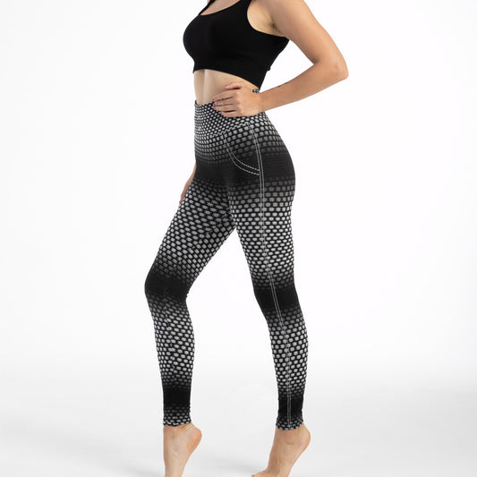 B-READY Woman Gym High Waist Leopard Print Leggings