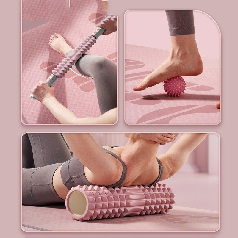 B-READY 26 Foam Shaft Roller Mace Yoga Supplies Massage Shaft Yoga Post including 12 Month Yoga Course
