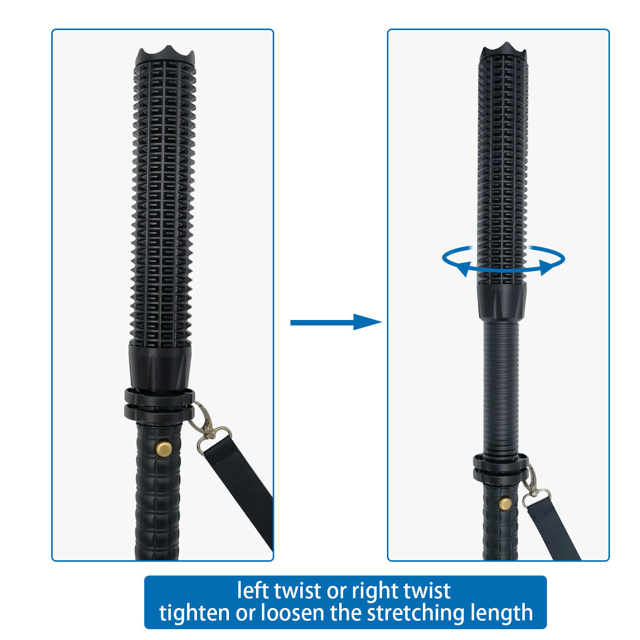 B-READY Self defense Baseball LED Flashlight Zoom Rechargeable Torch Spotlight Emergency Security Work Light 3 Lighting Modes B-PREPARED 2026