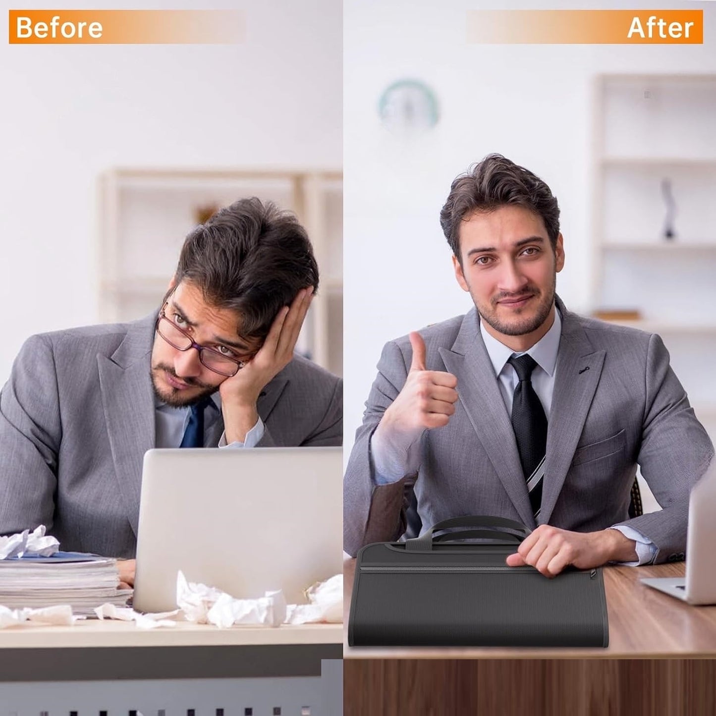 B-READY Fireproof Portable Handle Strap With Expanding File Folder Zipper B-PREPARED 2026