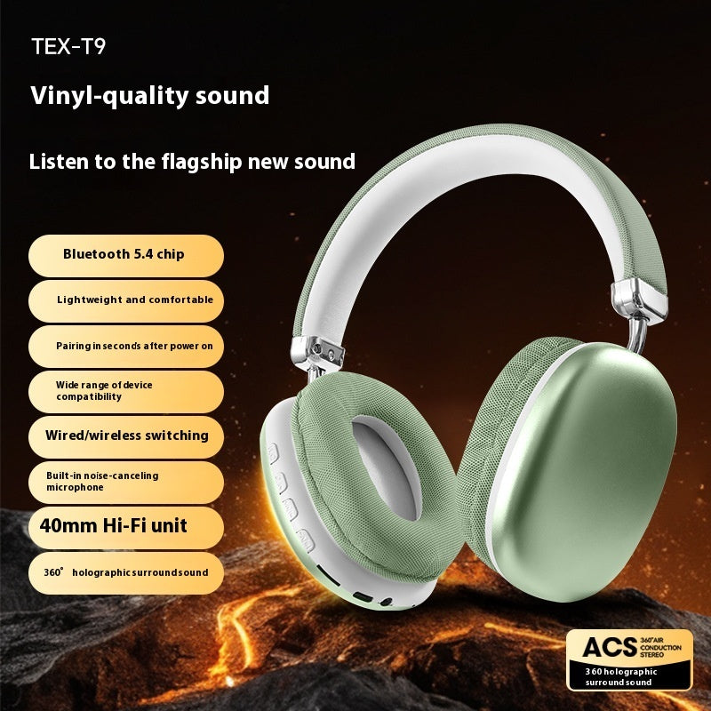 B-READY TEX-T9 Bluetooth Headset Wireless Headphone Head-mounted Sport Gym Running Fitness Bass Boost Noice Cancel